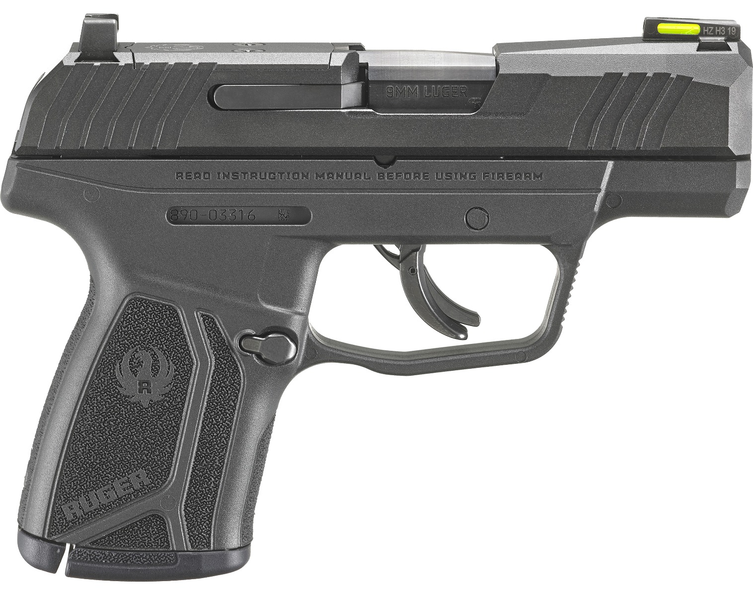 Ruger 3501 Max-9 9mm Luger 10+1 3.20" Black Oxide Alloy Steel Barrel...