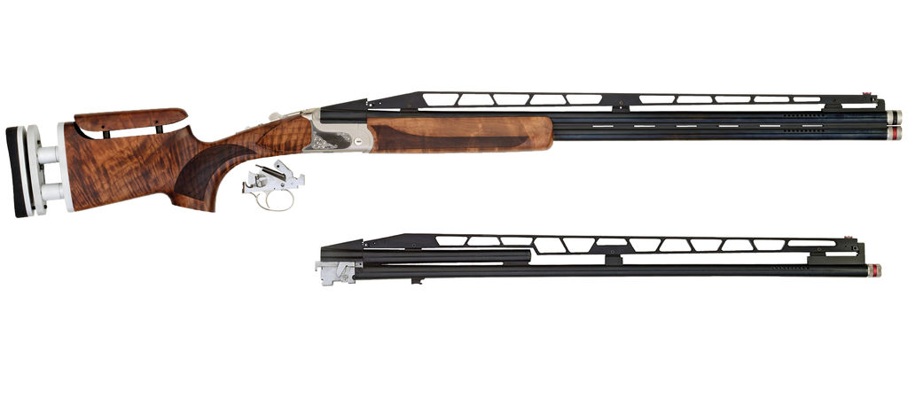 TriStar 35420 TT-15 Deluxe Trap Shotgun, 12 Gauge, 32" & 34" Adjustable Rib Barrels, Silver Receiver, Walnut Stock, Right Hand, 5 Extended MobilChoke