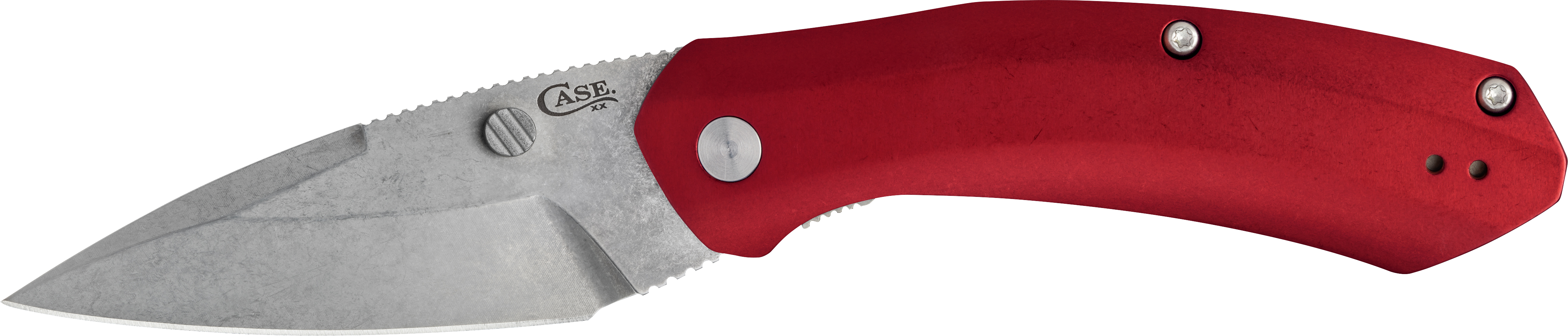 CASE & SON Westline S35VN Red Aluminum One Hand Opening Knife