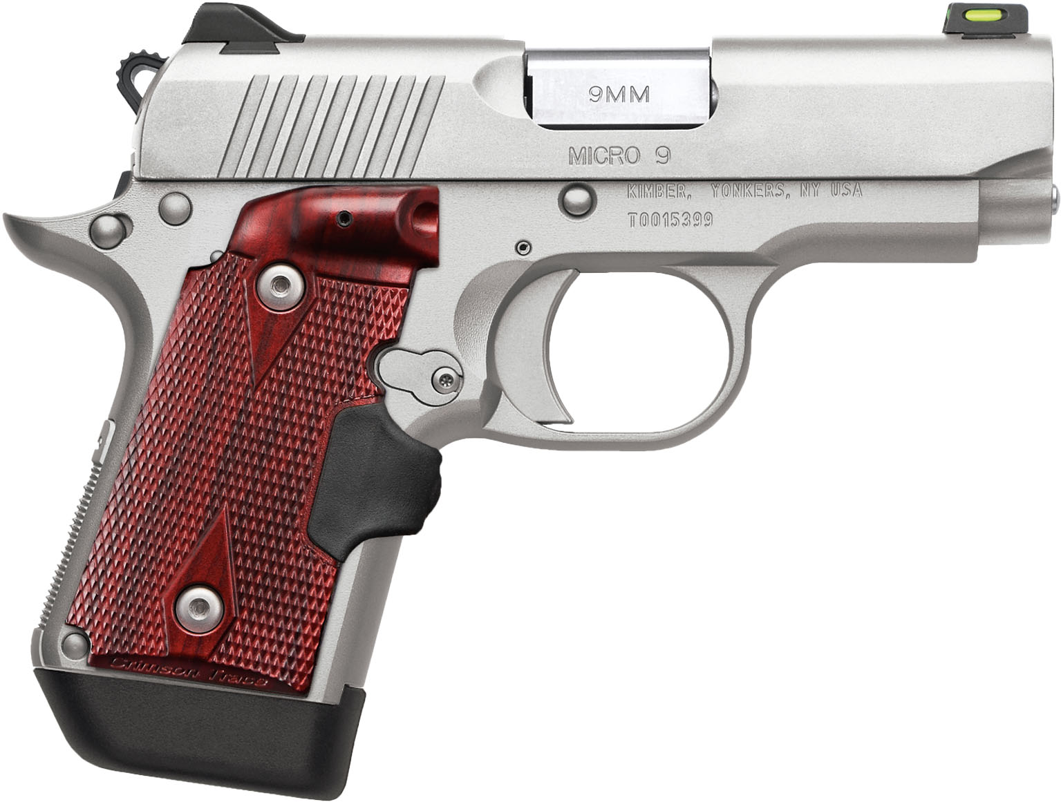 Kimber Micro 9 LG 9mm Pistol Stainless with Laser Grip - Kimber - 9mm