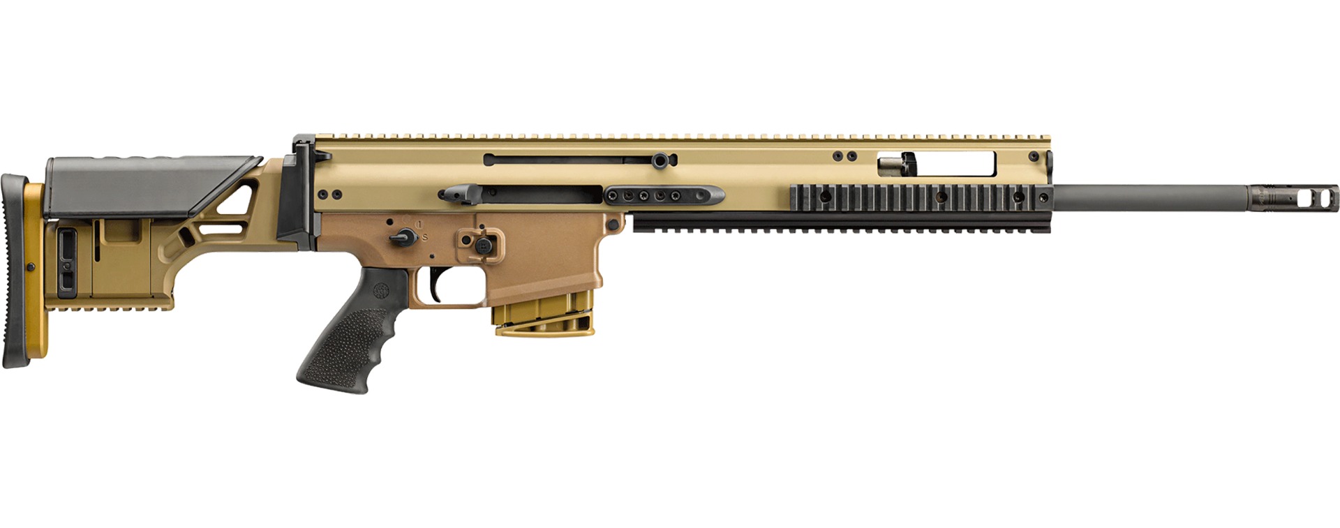 FN SCAR 20S NRCH .308 Semi-Auto Rifle, 20" Barrel, 10-Round, FDE