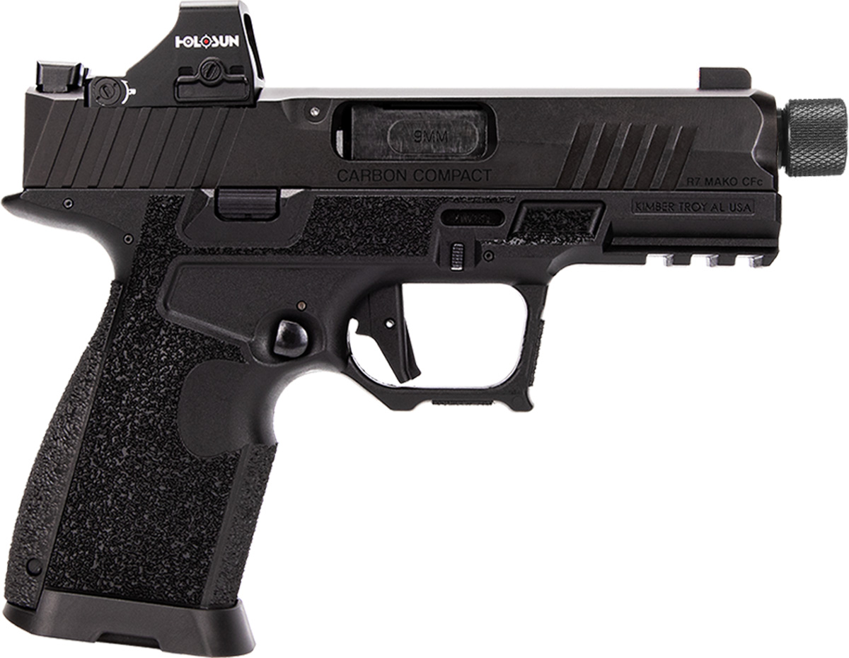 Kimber R7 Mako Carbon 9MM Compact Semi-Auto Pistol: 4.42" Threaded Barrel, Holosun 407K, TruGlo Night Sights, 15Rd