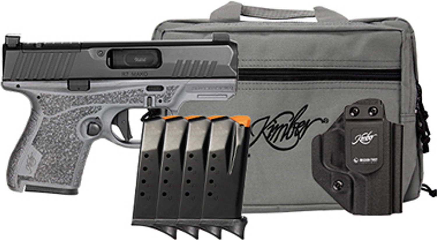 Kimber R7 Mako 9MM Compact Pistol: Striker Fired, 3.37" Barrel, Matte, Gray & Black, Optic Ready, Night Sights, 10Rd, 5 M