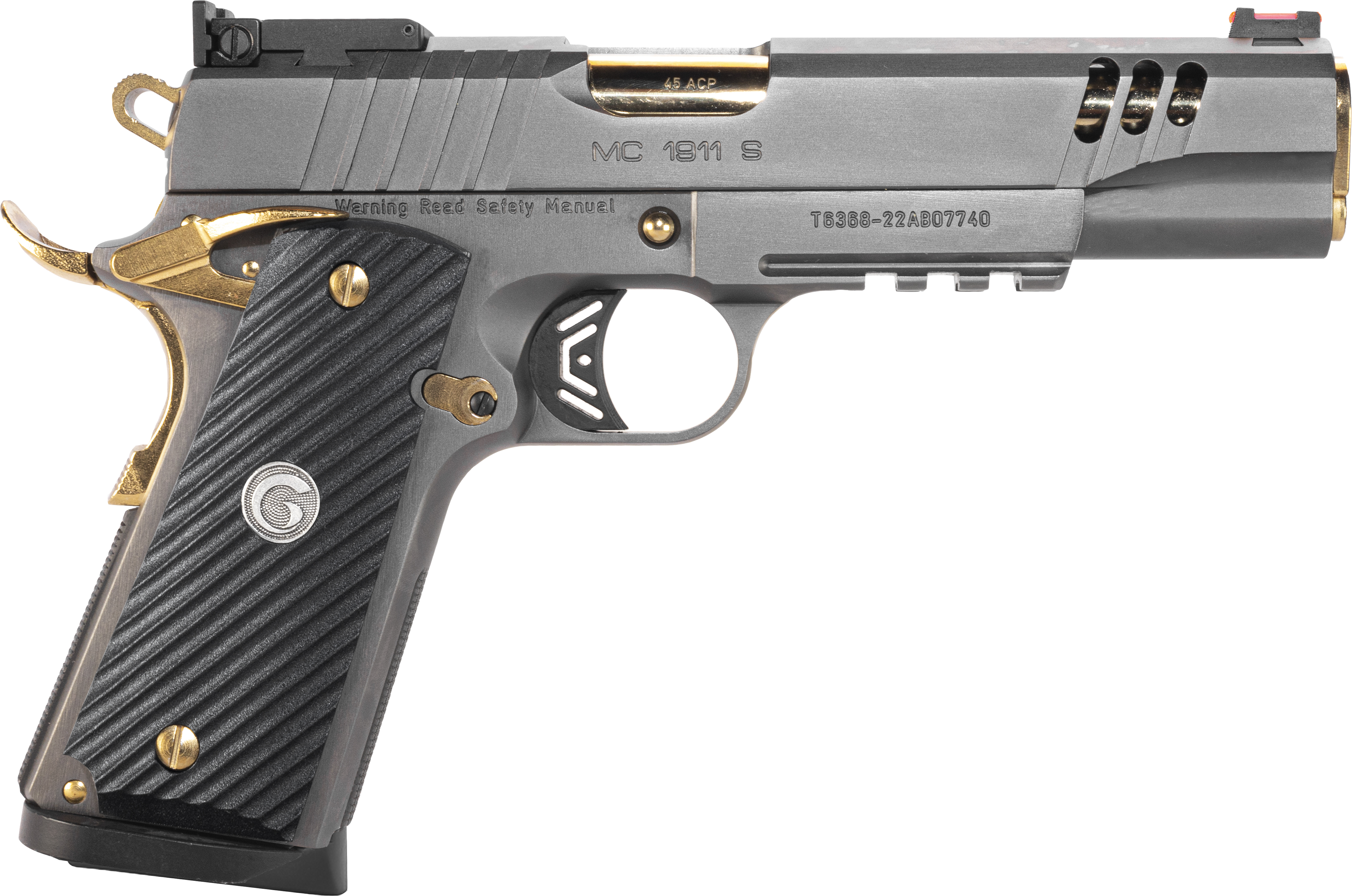 EAA Corp 390199 MC1911 Negotiator 45 ACP 5" Titanium Nitrate Semi-Auto - European American Armory - 45 ACP