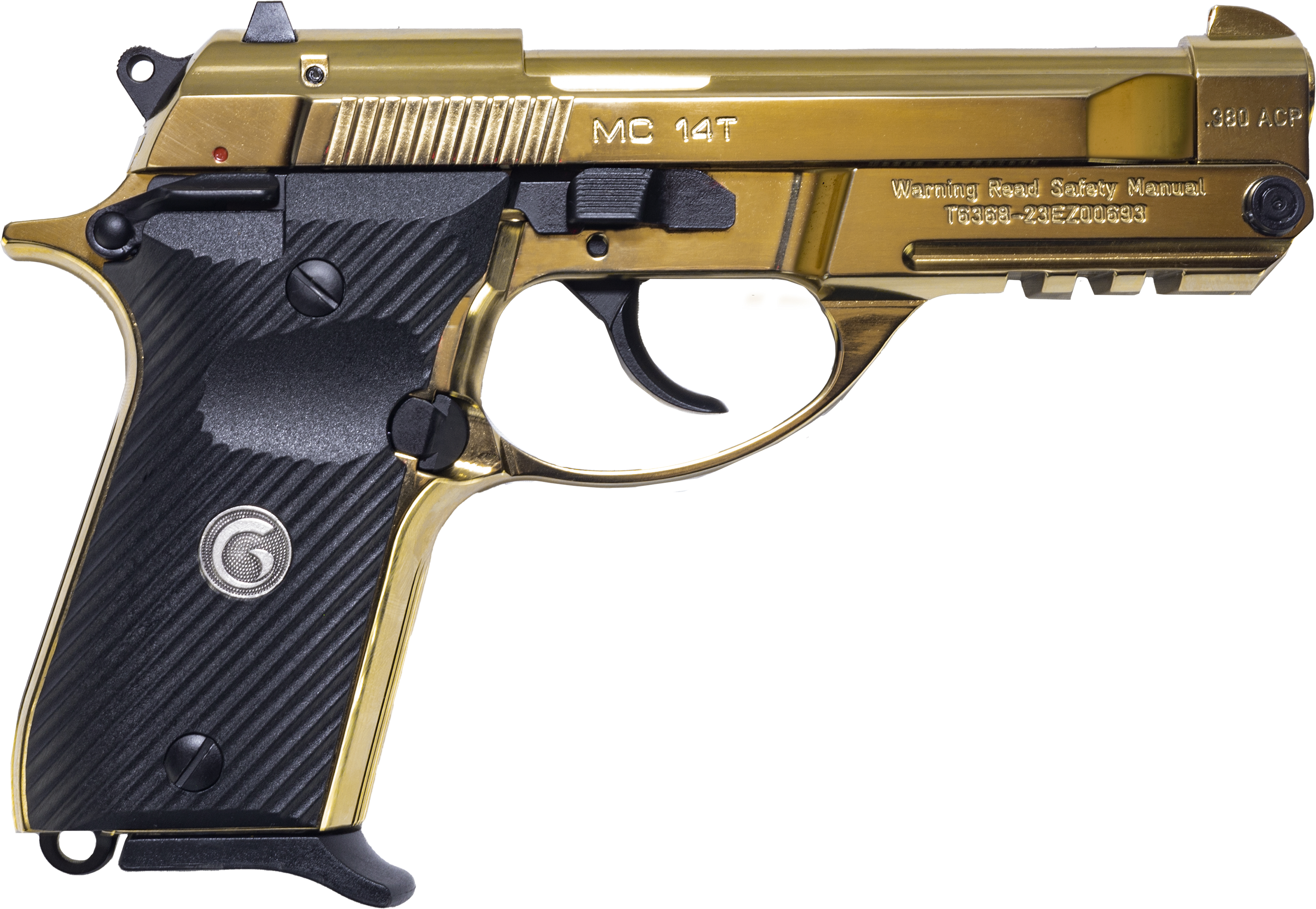 Girsan 390870 MC 14T Solution Compact Frame 380 ACP 13+1 4.50" Gold... - European American Armory - 380 ACP
