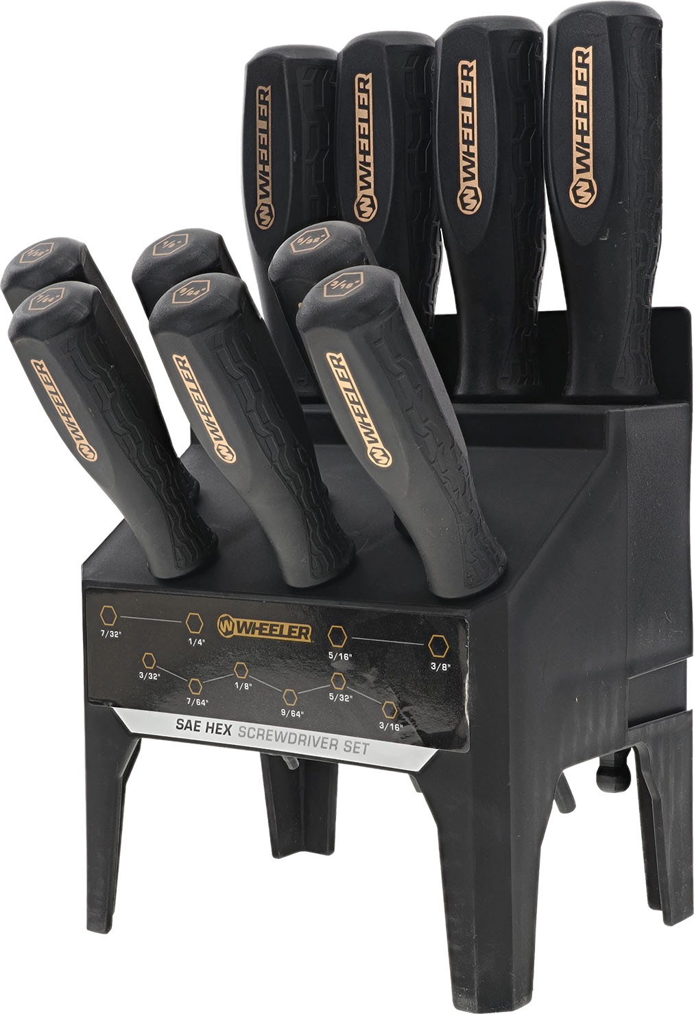 Wheeler 4005280 Bench Top Screwdriver Set Hex 10-Piece