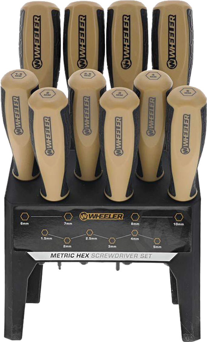 Wheeler Benchtop Screwdriver Set - MHex 10PC Precision Tools