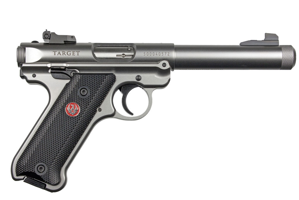 Ruger Mark IV Target 22LR 5.5" Threaded 10rd Satin Stainless Rimfire Pistol - Ruger - SAO