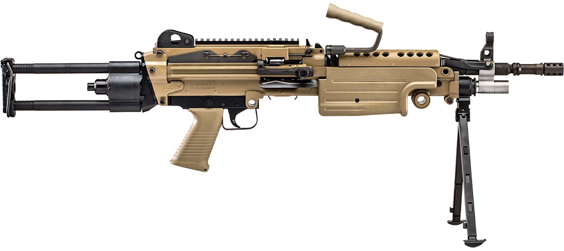FN AMERICA M249S PARA 5.56x45mm 16.1in 30rd/200rd FDE Semi-Auto Rifle