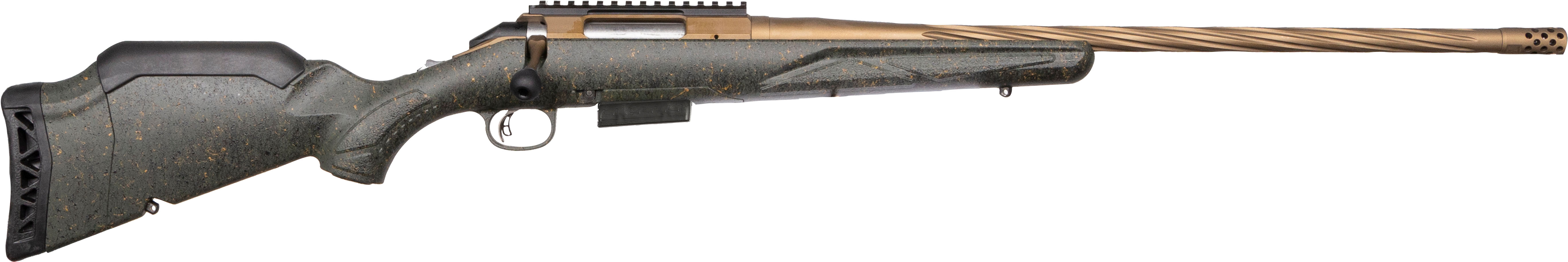 Ruger 46945 American Rifle 300 WIN MAG 3+1 Burnt Bronze 22" Threaded - Ruger - 300 WIN MAG