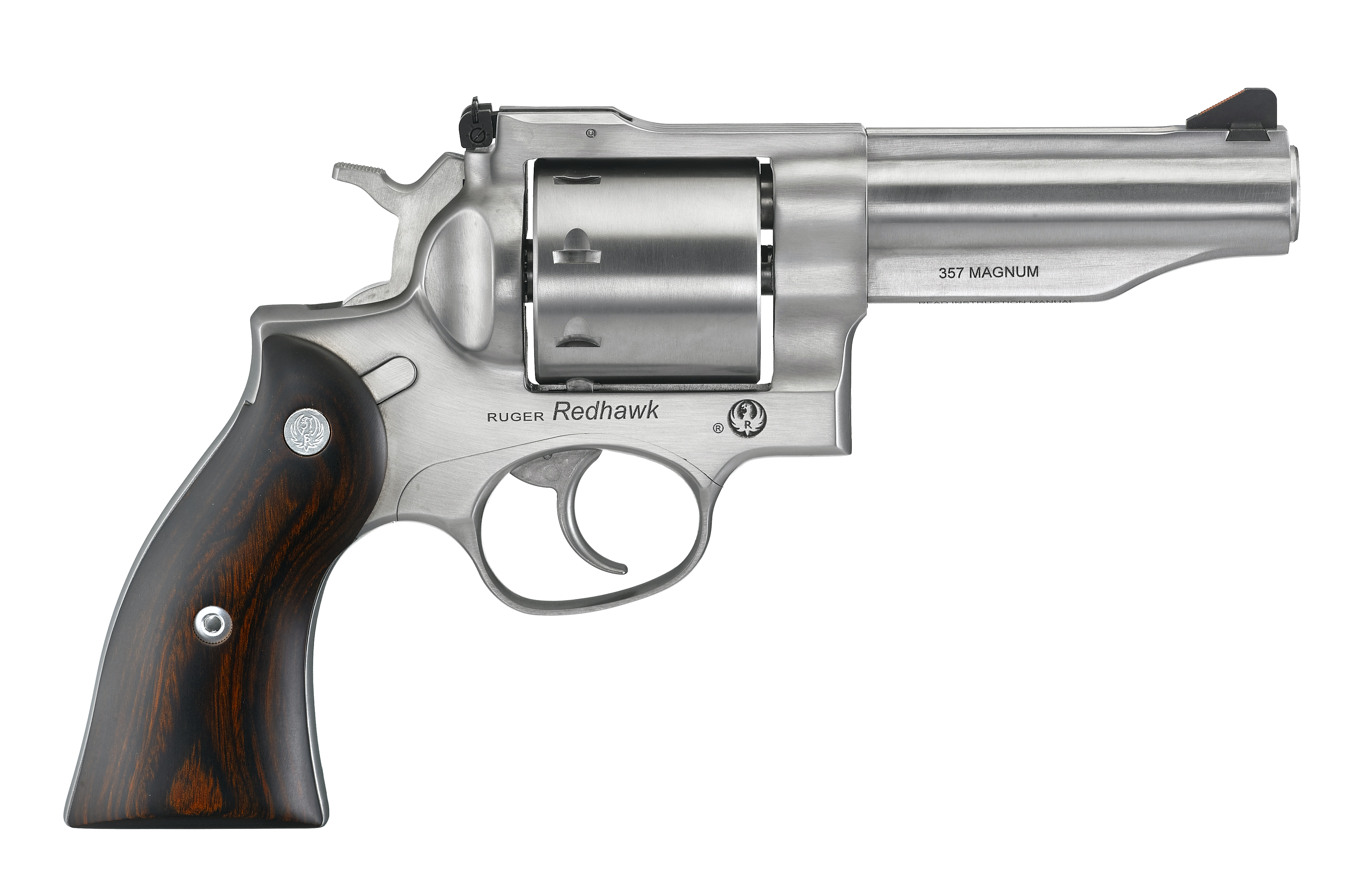 Ruger Redhawk 357 Mag 4.20 in Barrel 8rd Satin Stainless Hardwood Grip - Ruger - 357 Magnum | 38 Special