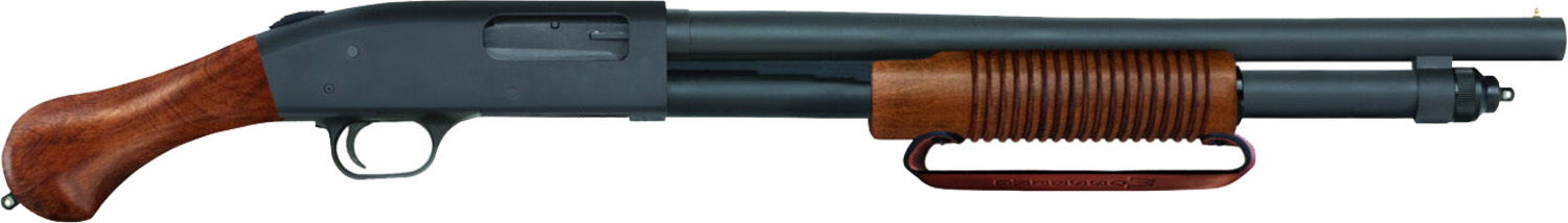 Mossberg 590 Shockwave Night Stick TALO 12 Gauge Pump Shotgun - 18.5" Barrel, Wood Grip, 6+1 Capacity - Mossberg - 12 Gauge