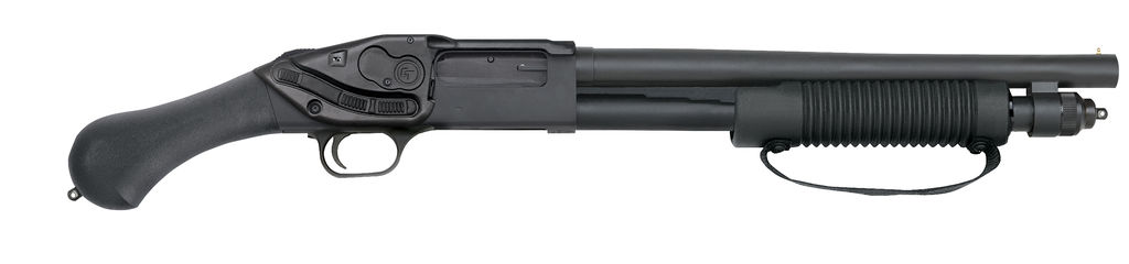Mossberg 590 Shockwave 12Ga 14.3in 6rd Pump-Action Shotgun w/Laser Saddle - Mossberg - 12 Gauge