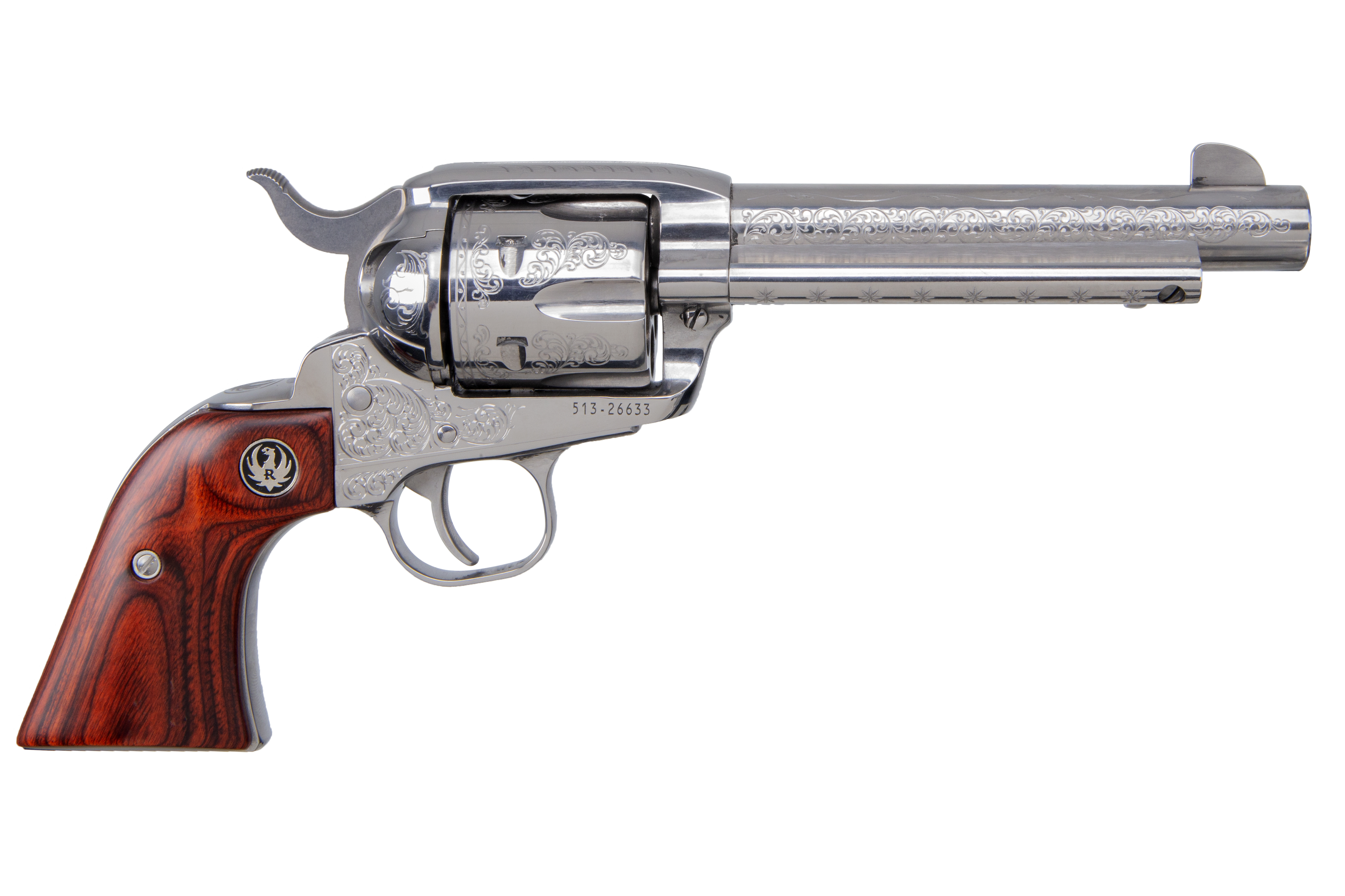 Ruger Vaquero 45 Colt 5.5 Inch Stainless Engraved 6-Round TALO Edition