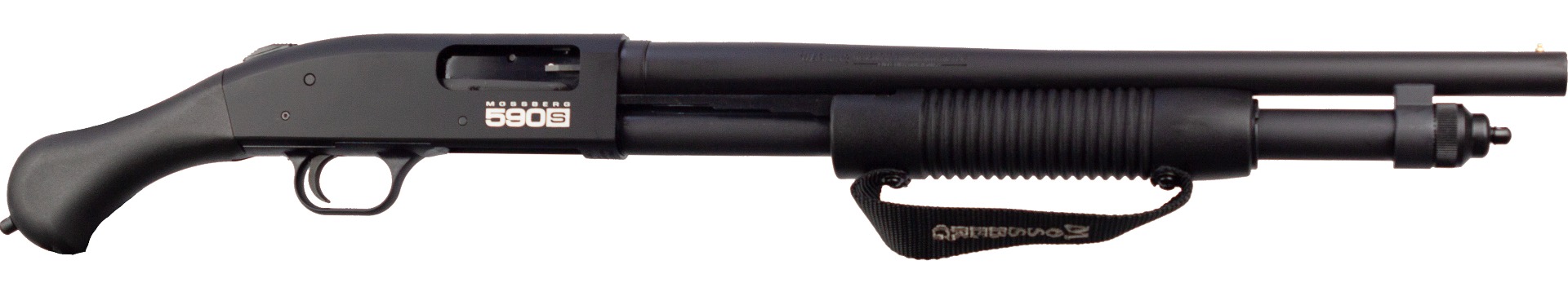 Mossberg 51600 590S Shockwave 12 Gauge 10+1 18.50" Matte Blued Black Fixed Raptor Birdshead Grip - Mossberg - 12 Gauge