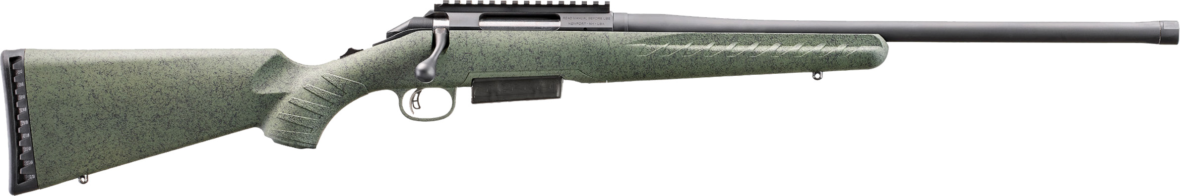 Glenfield Model A Bolt Action Rifle 450 Bushmaster 3rd Capacity 20 Threaded Barrel Moss Green Splatter Stock