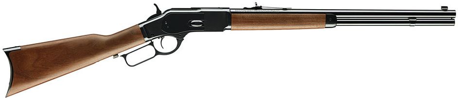 Winchester Repeating Arms Model 1873 Short Rifle 44-40 Win 10+1 20" Blued Round Barrel, Walnut Straight Grip Stock