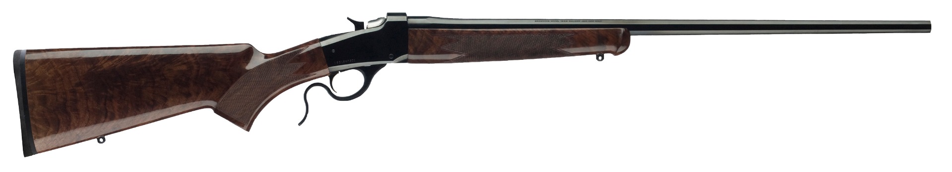 Winchester Model 1885 Low Wall Hunter 223 Rem 1rd Cap 24" Octagon Barrel Polished Blued Rec Grade III/IV Oil Walnut Fixed Pistol Grip Stock Right Hand (Full Size)