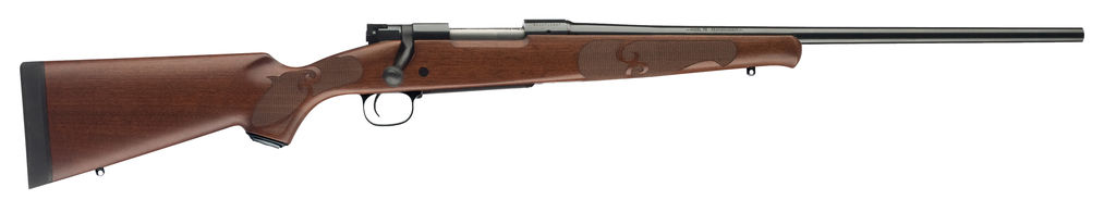 Winchester Model 70 Featherweight Compact 308 Win Caliber Bolt Action Rifle 5+1 Capacity 20" Barrel Brushed Polish Blued Metal Finish Satin Walnut Fixed Feather Checkered Stock Right Hand
