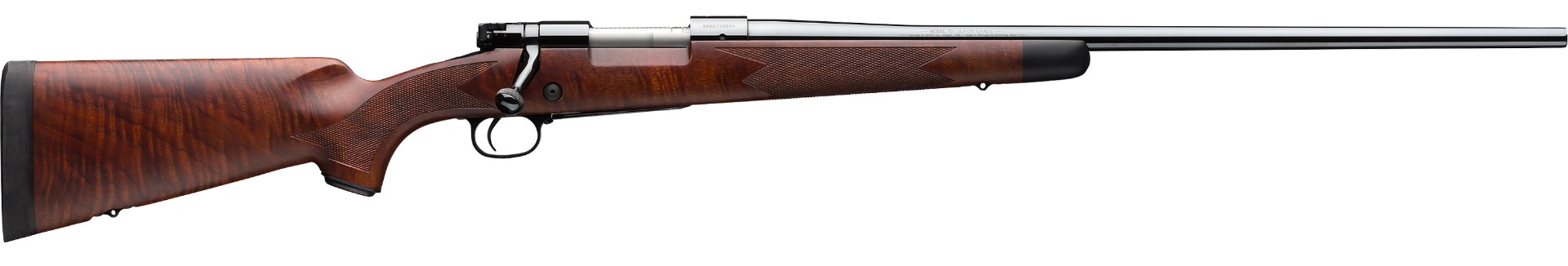 Winchester Repeating Arms Model 70 Super Grade 6.5 Creedmoor Caliber with 4+1 Capacity, 22" Barrel, High Polished Blued Metal Finish & Satin Fancy Walnut Stock Right Hand (Full Size) - Winchester - 6.5 Creedmoor