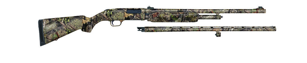 Mossberg 54183 500 Field/Deer 20 Gauge 5+1 3" 26" Vent Rib/24" Slugster Barrels, Mossy Oak Break-Up Country, Synthetic Stock, Accu-Set Chokes - Mossberg - 20 GAUGE