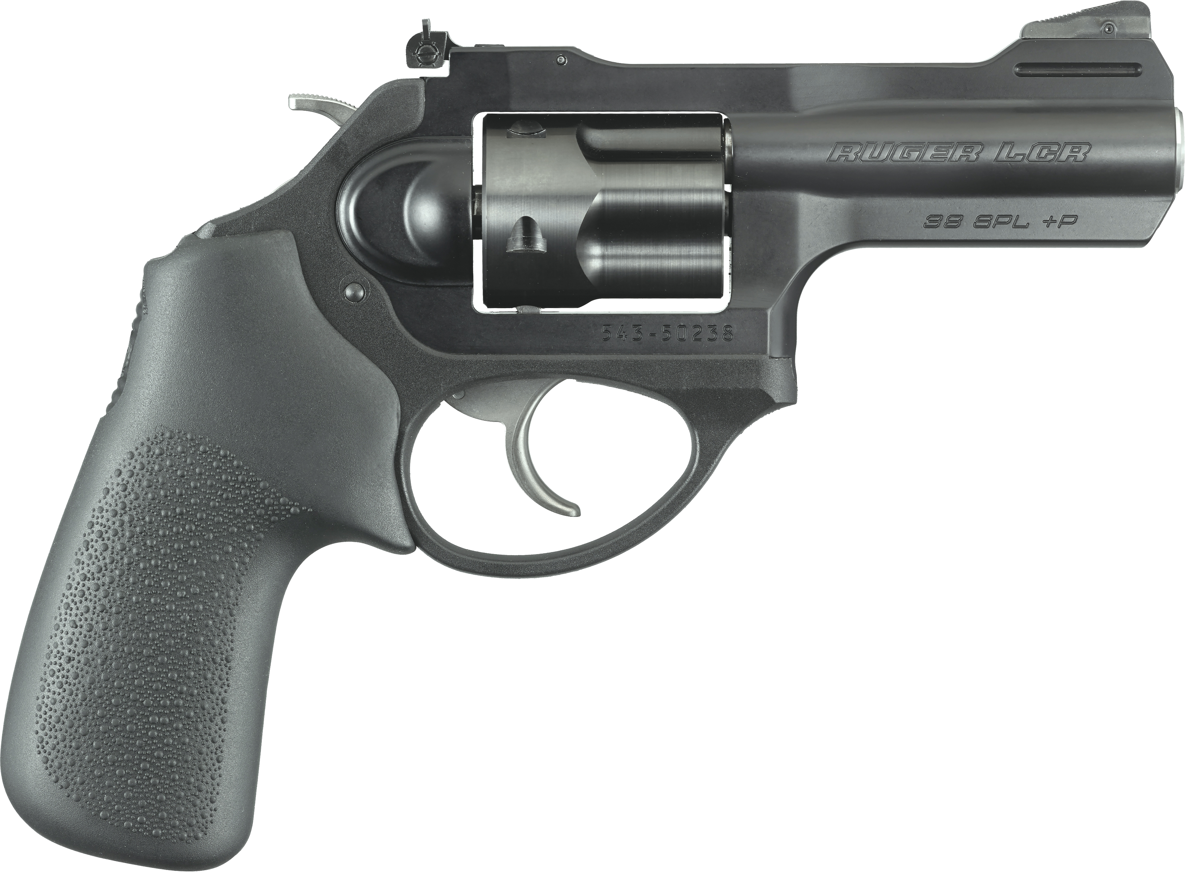 Ruger LCRx Lightweight Compact Revolver, 38 Special +P, 3-Inch Matte Black Barrel, 5-Round PVD Finished Cylinder, Hogue Tamer Monogrip, 7000-Series Aluminum Frame - Ruger - 38 Special