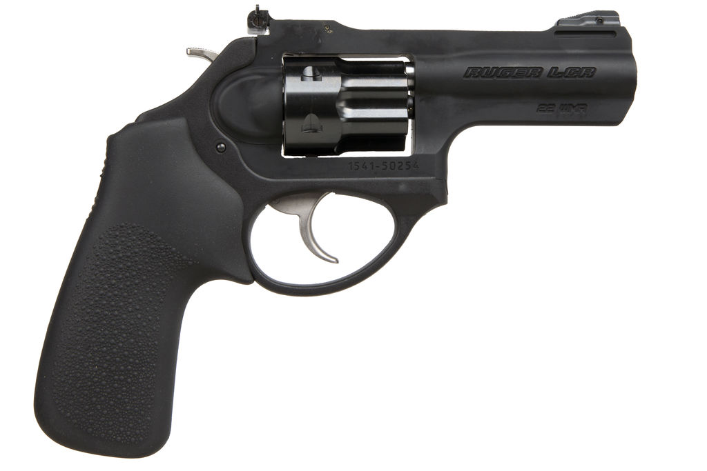 Ruger 5437 LCRx Revolver, 22 WMR, 3" Matte Black Barrel, Hogue Tamer Grip, 6rd Capacity, PVD Cylinder, 7000-Series Aluminum Frame - Ruger - 22 Magnum