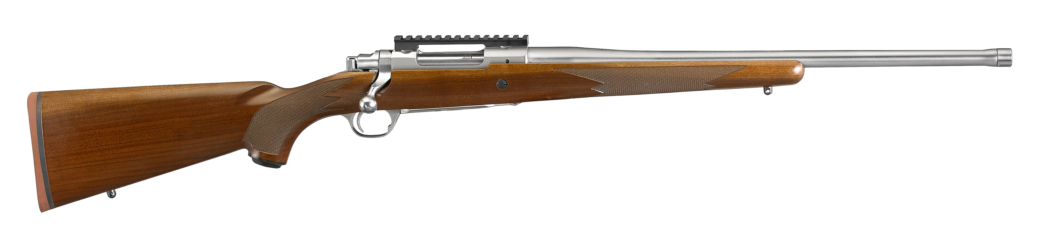 Ruger Hawkeye Hunter 308 Win 4+1 20" Threaded Barrel Satin Stainless Steel American Walnut Stock - Ruger - 308 Win