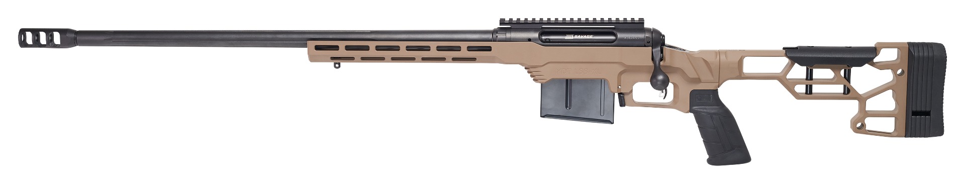 Savage 110 Precision Left Hand 338 Lapua 24" Bolt-Action FDE Rifle (57698) - SAVAGE ARMS - 338 Lapua