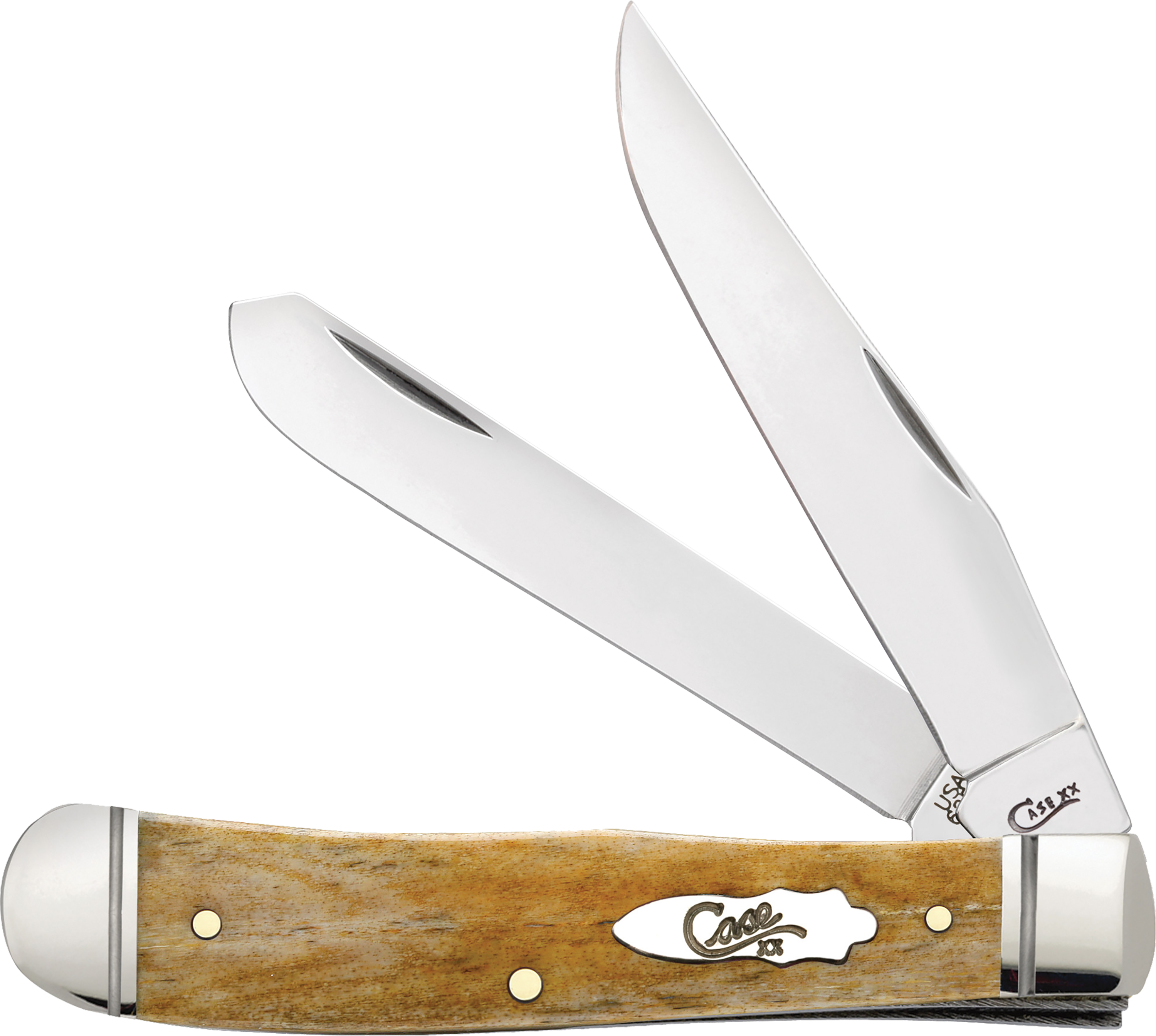 CASE & SON 58182 Antique Bone Trapper Knife with Fluted Bolster - Case Cutlery