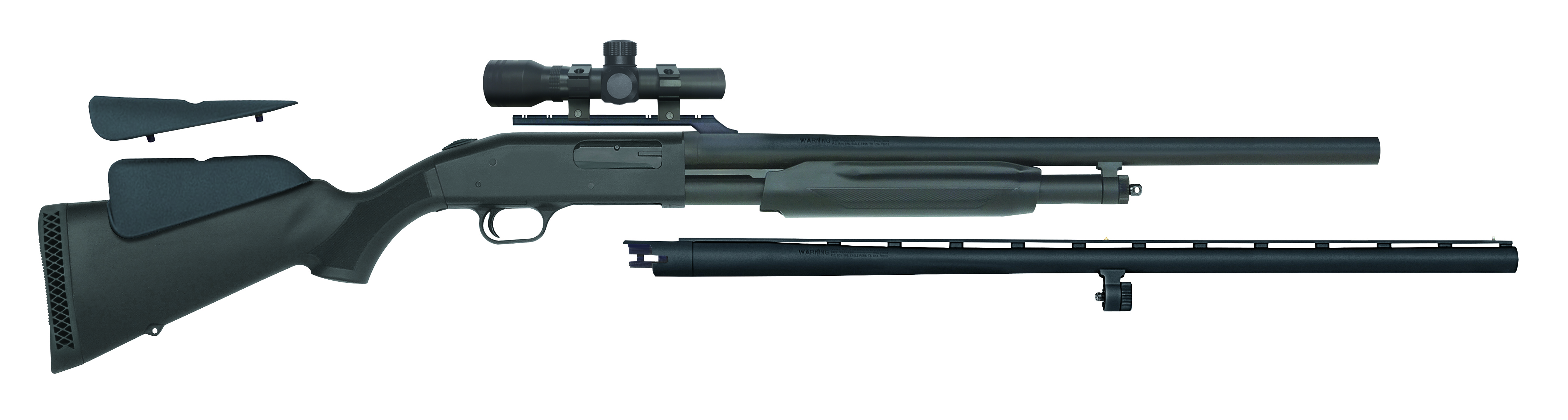 Mossberg 58244 500 Field/Deer 12 Gauge Shotgun, 28" Vent Rib/24" Slugster Barrels, Synthetic Dual Comb Stock - Mossberg - 12 Gauge