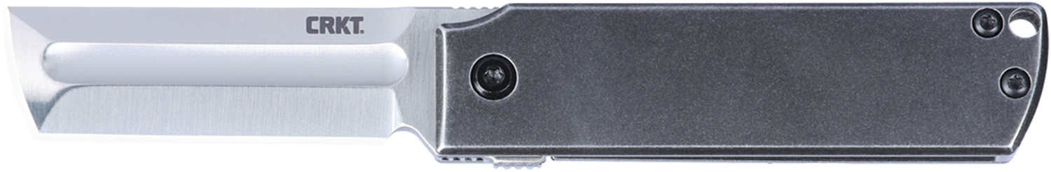 CRKT 5915 Minimalx 2.1" Chisel Blade Gray Stainless Steel Handle