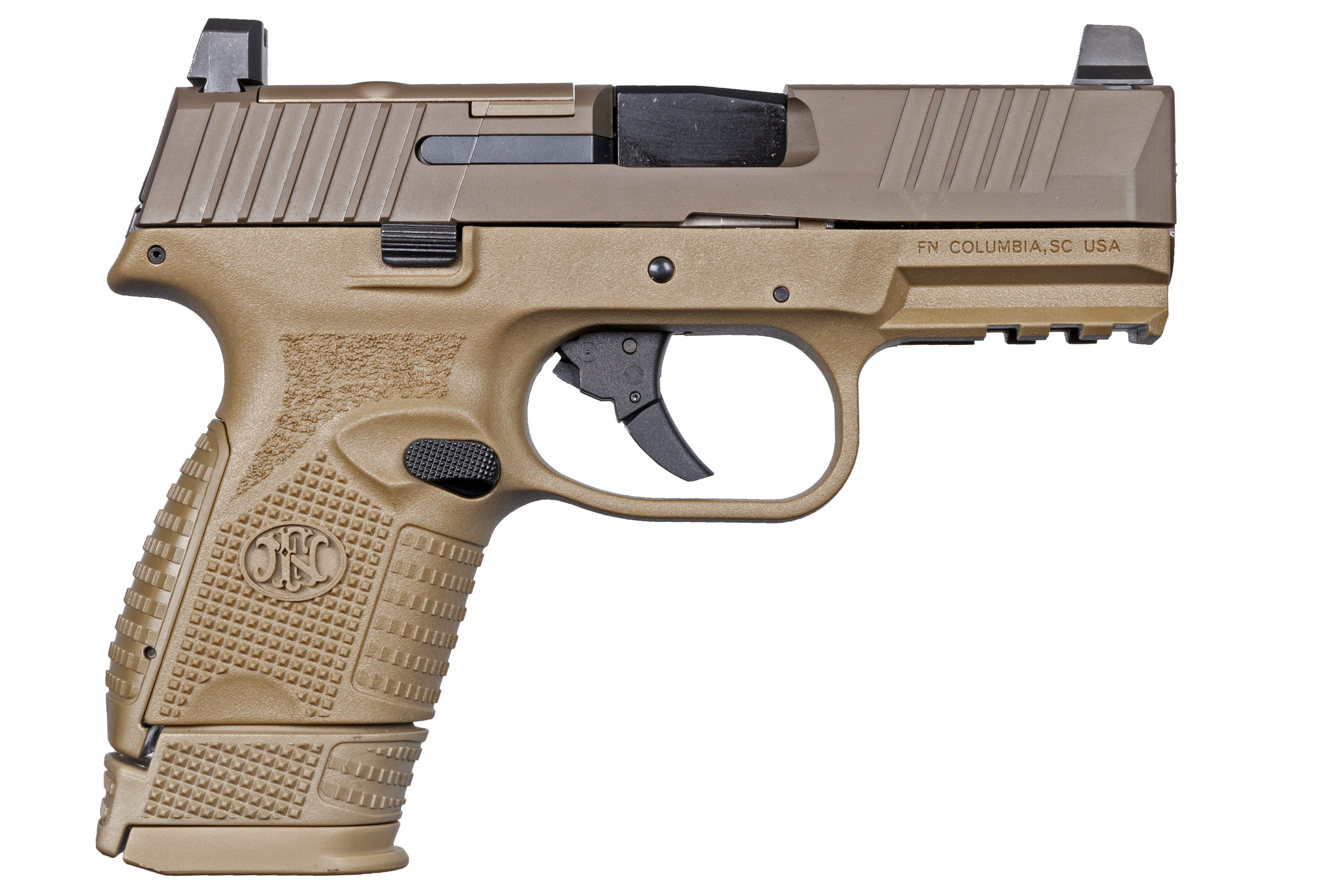 FN 509 Compact MRD 9mm 3.7" Pistol FDE