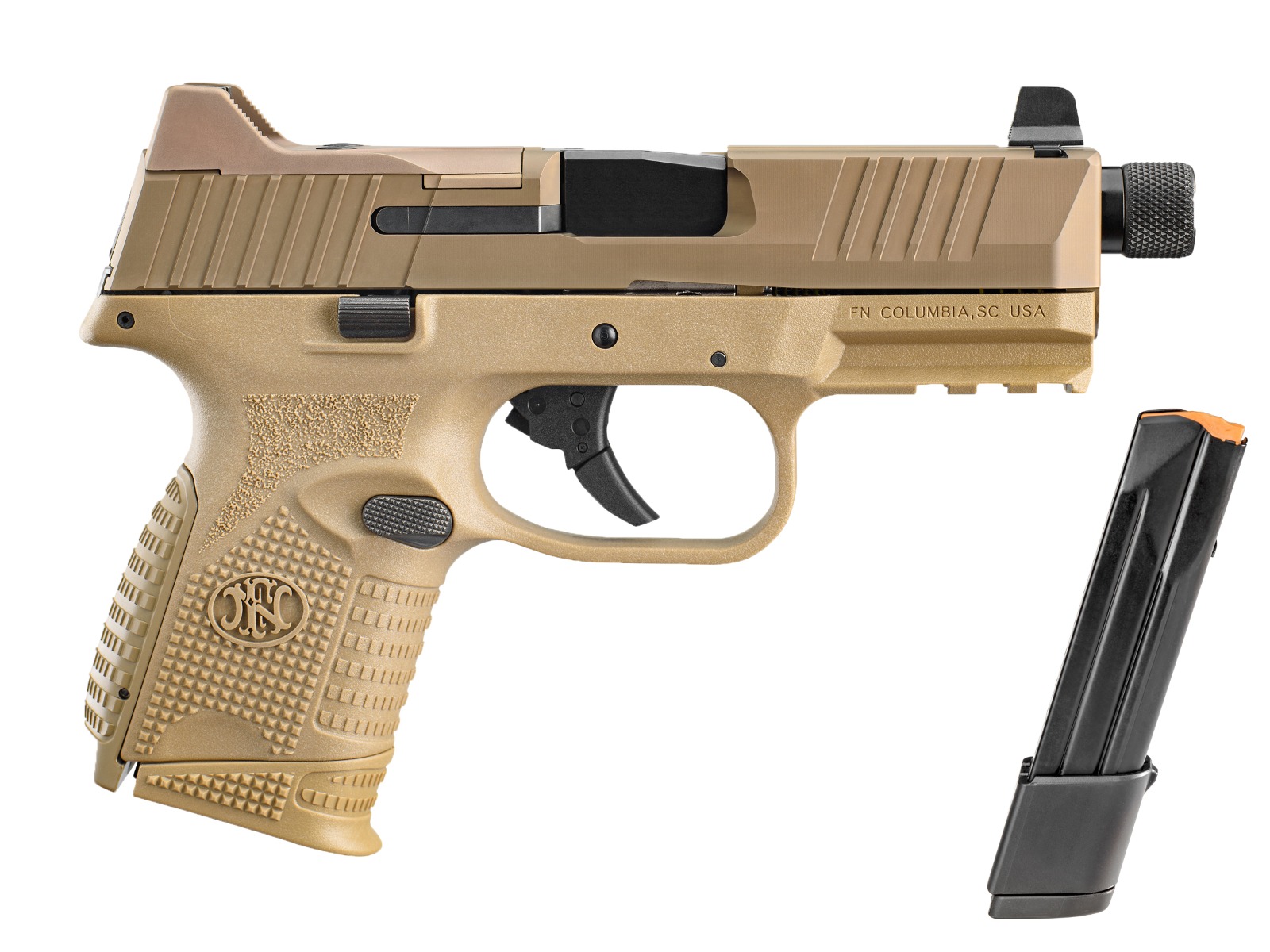 FN 509C Tactical 9mm Pistol 4.32" FDE - FN America - 9mm