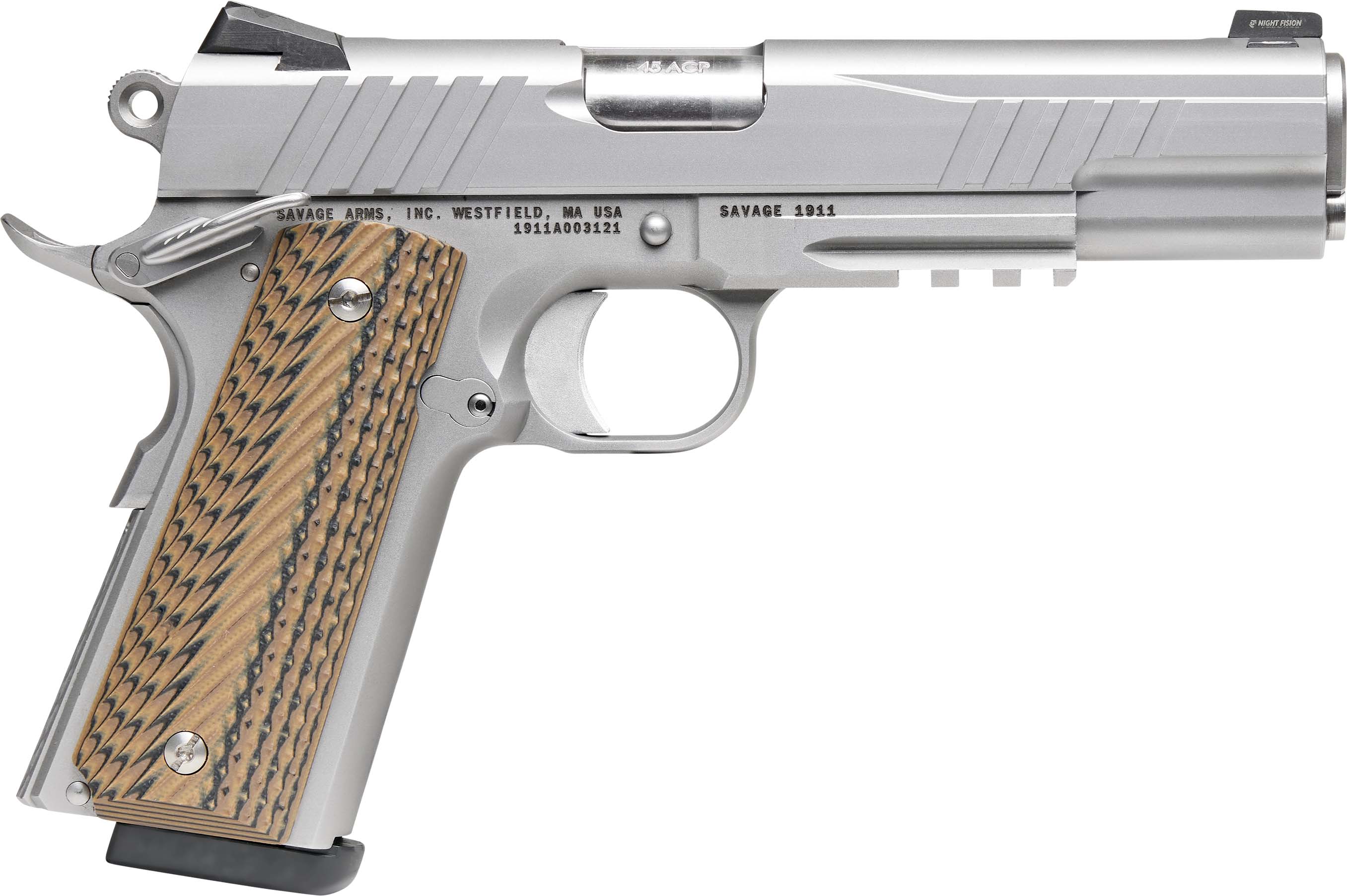 Savage Arms 67209 1911 Government 9mm Luger 10+1 5” Stainless Target...