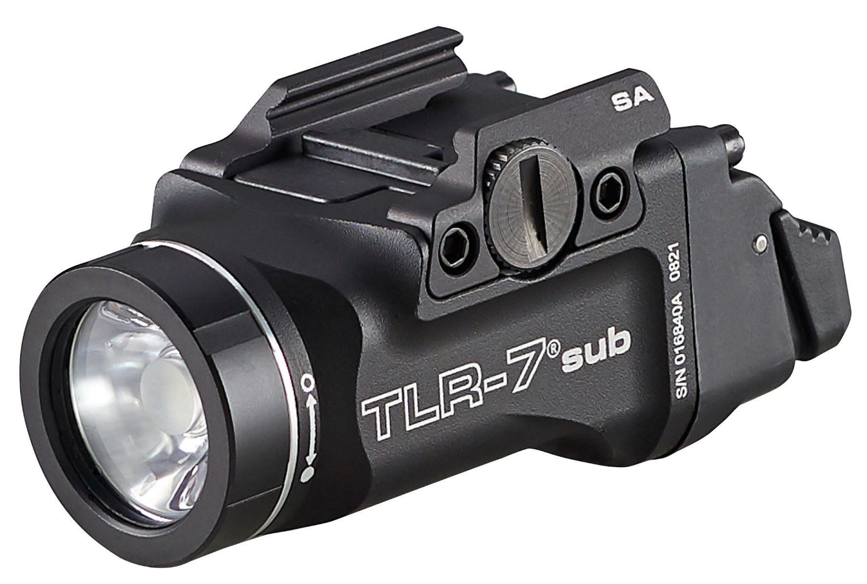 Streamlight TLR-7 SUB Ultra-Compact Handgun Light for Springfield Hellcat - 500 Lumens, 140m Beam, Clamp Mount