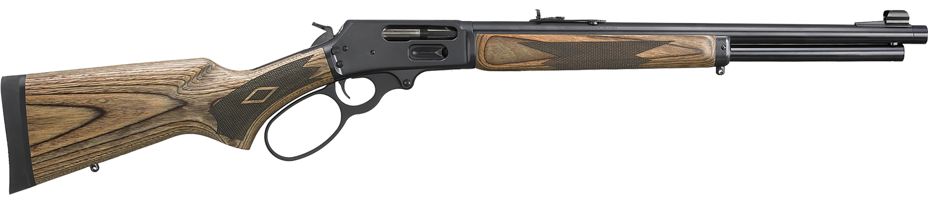 Marlin 70456 1895 Gun Guide 45-70 Govt 6+1 19.10" Threaded Satin Blued Barrel/Brown Laminate - Marlin Firearms Company - 45-70 GOV