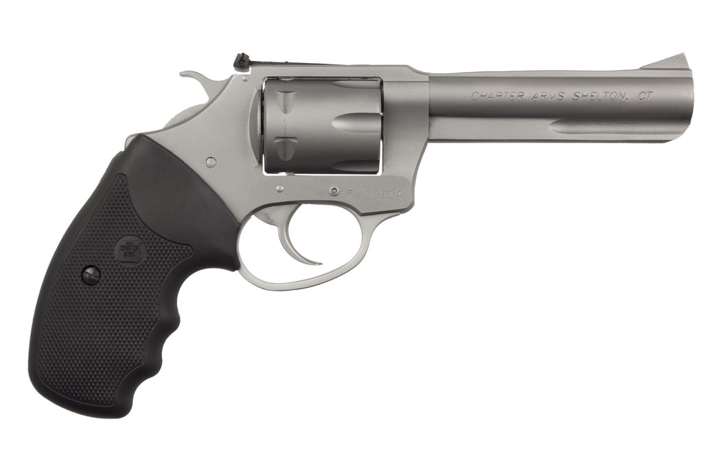 Charter Arms 72242 Pathfinder Target, DA/SA Action, 22 LR Caliber, 6-Round Capacity, Adjustable Sights, 4.2-Inch Stainless Barrel, Rubber Black Grip - CHARTER ARMS - 22 LR