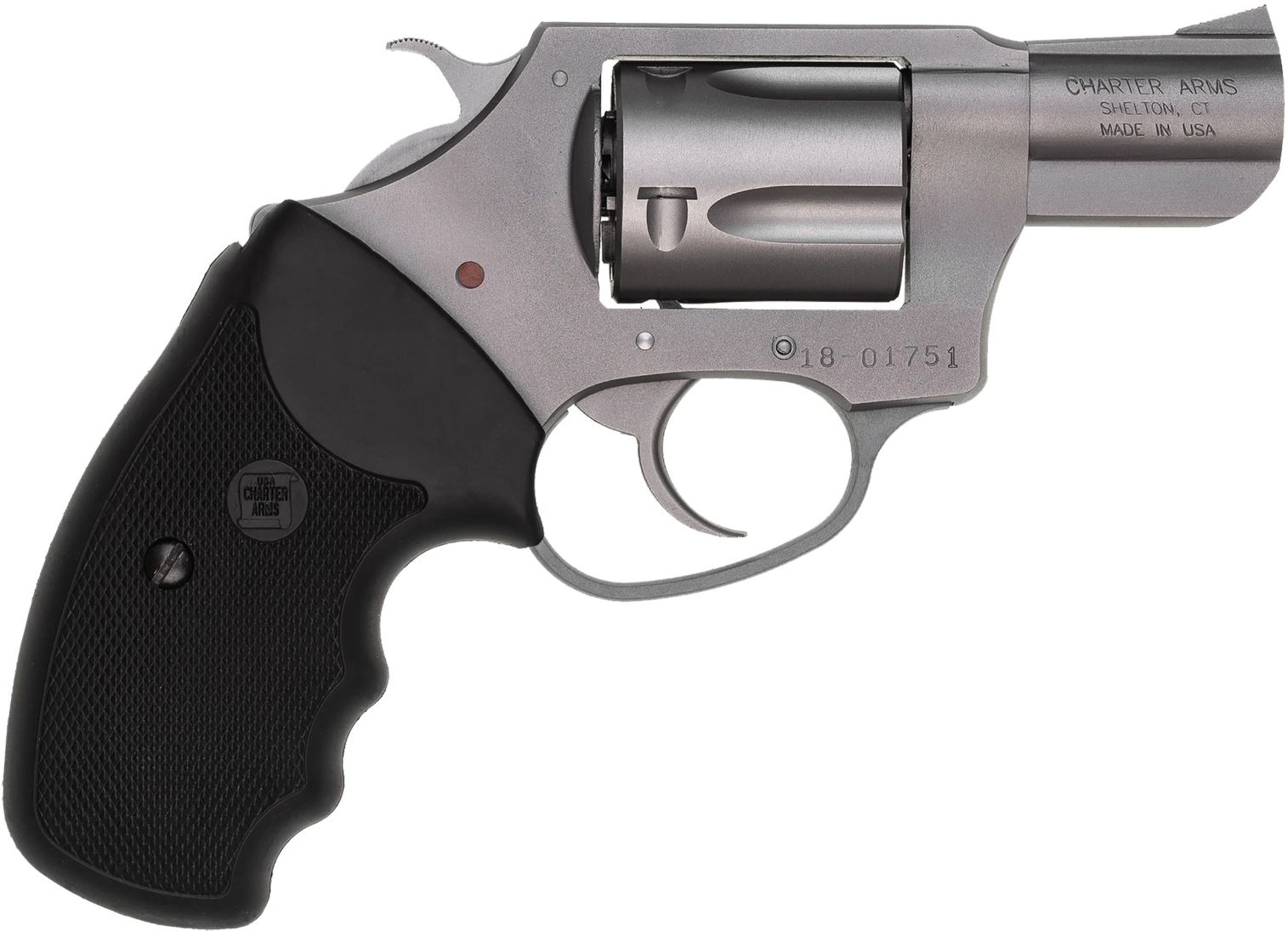 Charter Arms Undercover .38 Spl Revolver: Compact, Lightweight, Stainless Steel, 2" Barrel, 5-Round Capacity, Ideal Concealed Carry - CHARTER ARMS - 38 Special