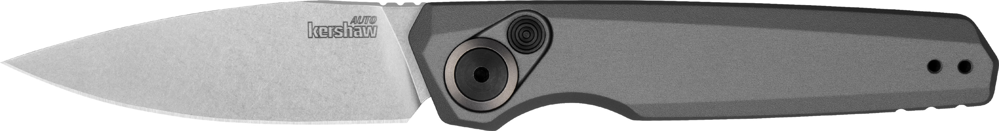 Kershaw Launch 18 Automatic Folding Knife 2-8-10" Spear Point Blade Grey