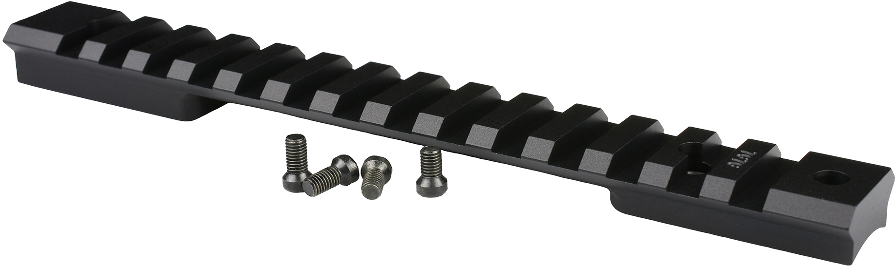 Warne 7654M Mountain Tech Rail Weatherby Mark V 9 Lug Magnum 0 MOA Black - Warne - MOUNTAIN TECH