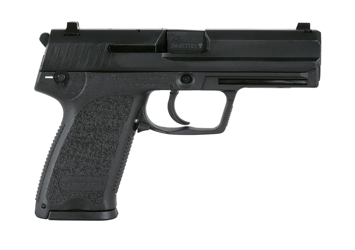 Versatile HK 81000322 USP45 V1 Handgun: Double-Action/Single-Action, 12-Round Magazines, Corrosion-Proof Polymer Frame, .45 ACP, 4.41" Barrel - Heckler & Koch - 45 ACP