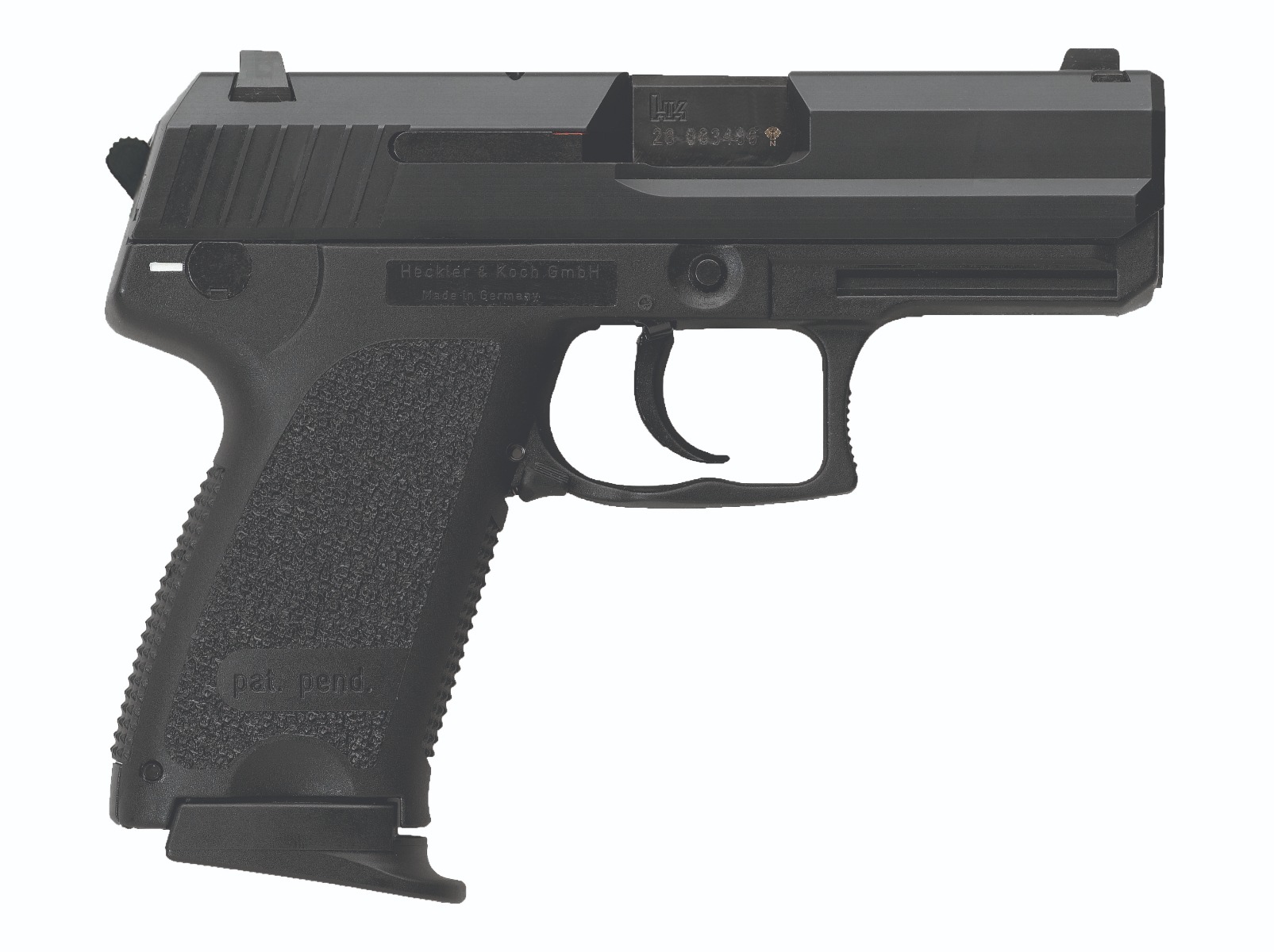 H&K USP45 Compact V1 .45 ACP 3.78 in Black Polymer Frame 8 Round Capacity - Heckler & Koch - 45 ACP