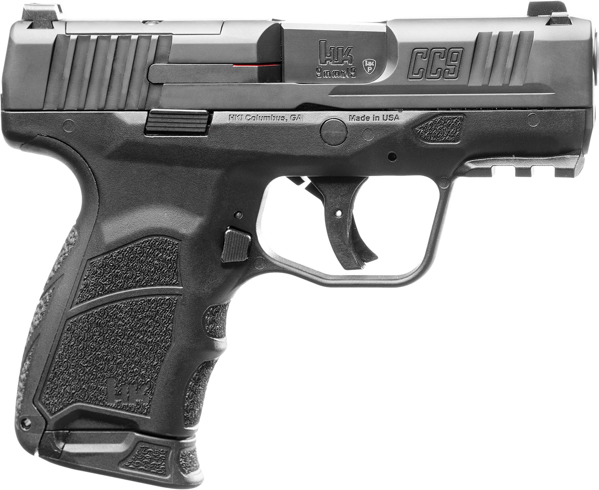 HK CC9 9MM 3.32" Barrel Optic Ready 12RD 10RD Black