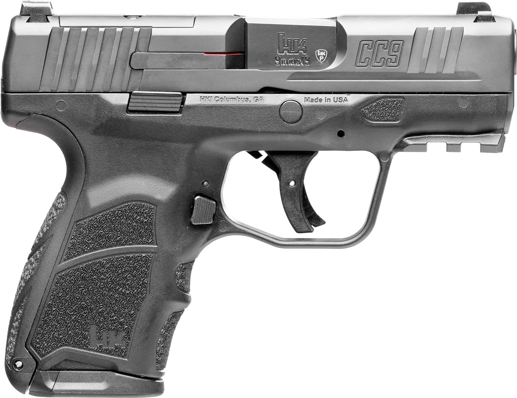 H&K 81000551 CC9 9MM Luger 10+1 XS Night Sights Black Striker-Fired