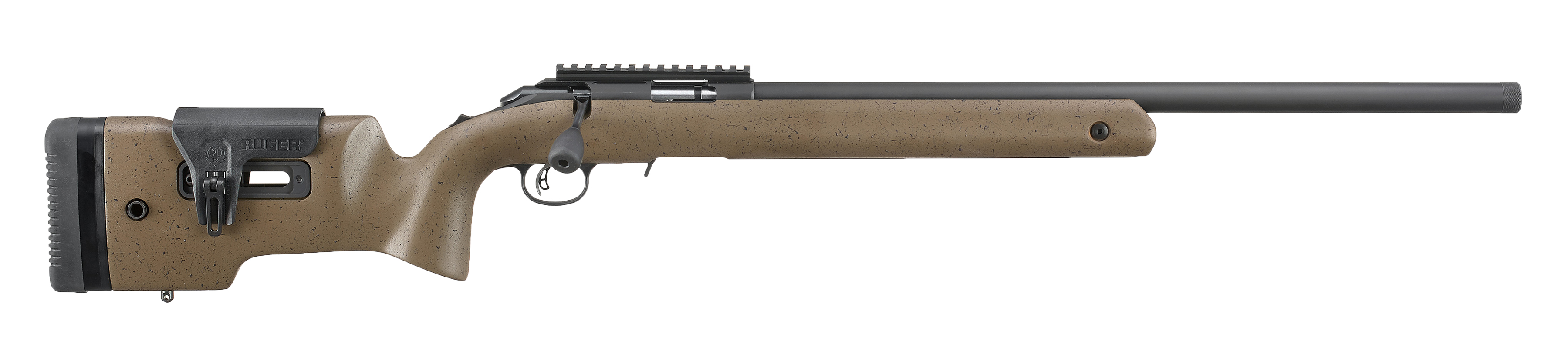 Ruger 8378 American Rimfire Long-Range Target 22 LR, 22" Threaded Bull Barrel, Matte Blued, Speckled Laminate Stock, 10+1 Capacity