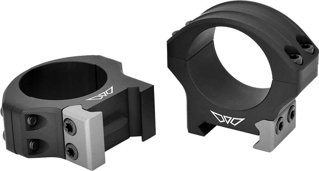 Warne 8513M HyperLite Matte Black MagnaFusion Alloy 30mm Tube Low...