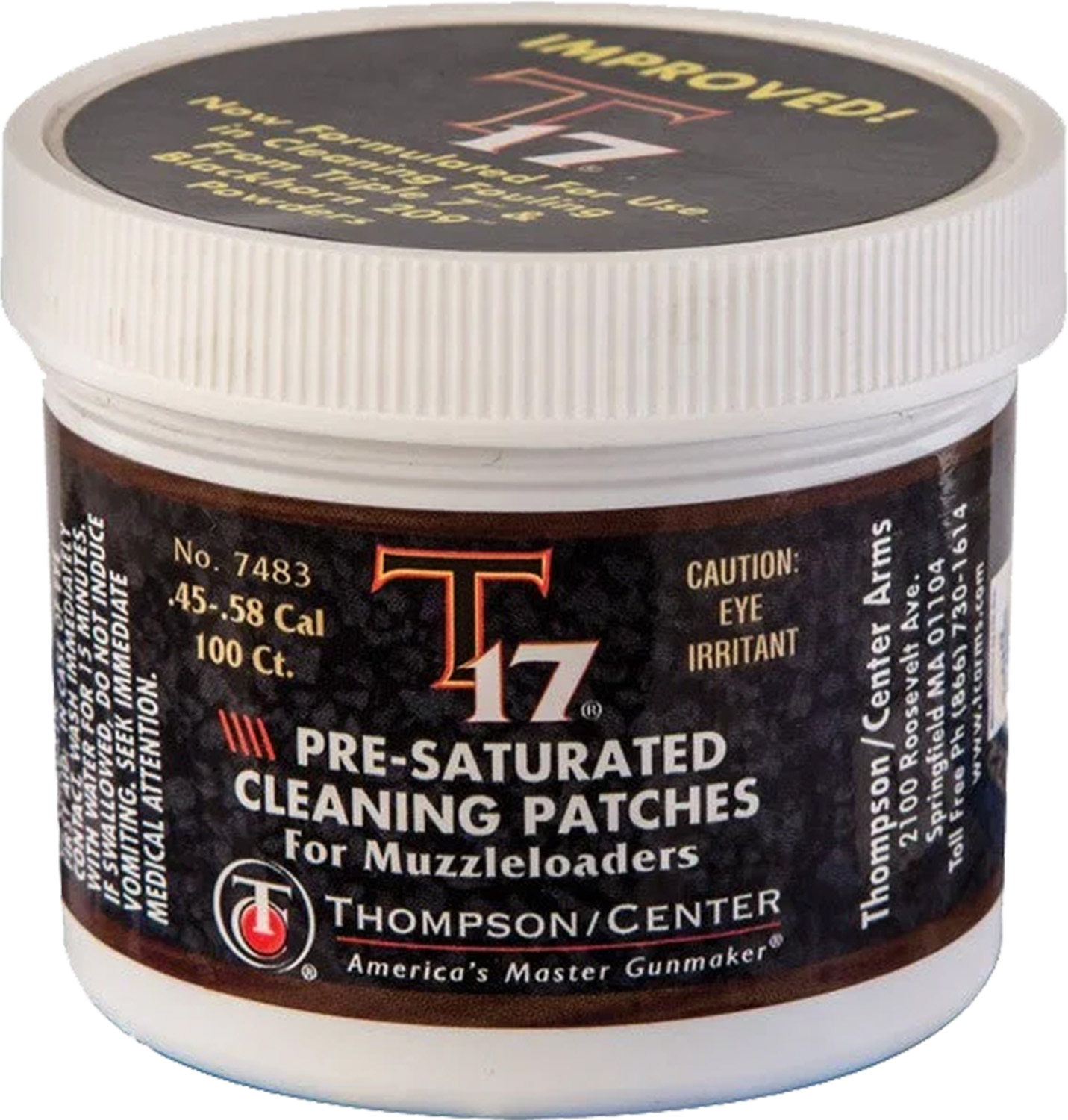 TC T17 PRE-SATURATED CLEANING PATCH 2 1/2" 100 PER