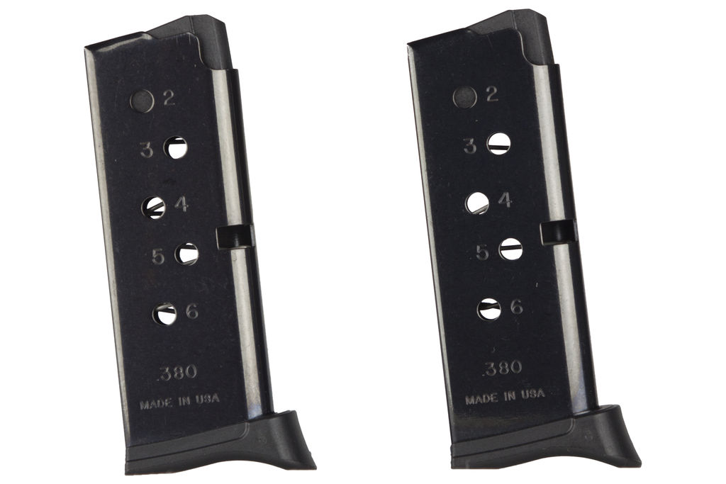 Ruger LCP 380ACP MAG 380 ACP MAGAZINE W/EXTENSION 2 PacK MAGS - Ruger - 380 ACP