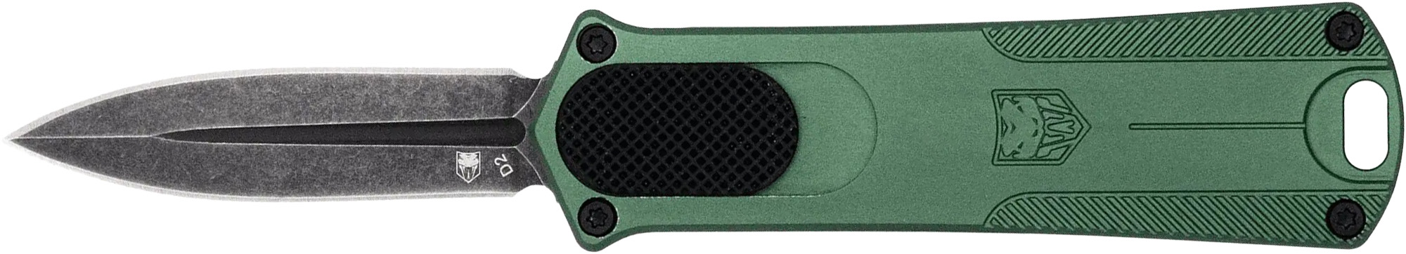 CobraTec 952ODGDAGNS 1.75" D2 Steel OTF Dagger, OD Green Handle